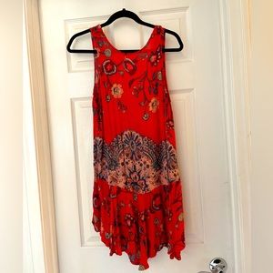 Free People red mini dress medium